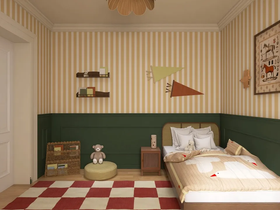 Projekt Warm & Collected von Studio Olivia Interior – Interior-Visualisierung im Modern-Heritage-Stil (Ansicht 2)