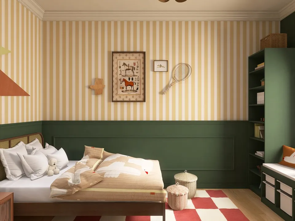 Projekt Warm & Collected von Studio Olivia Interior – Interior-Visualisierung im Modern-Heritage-Stil (Ansicht 3)